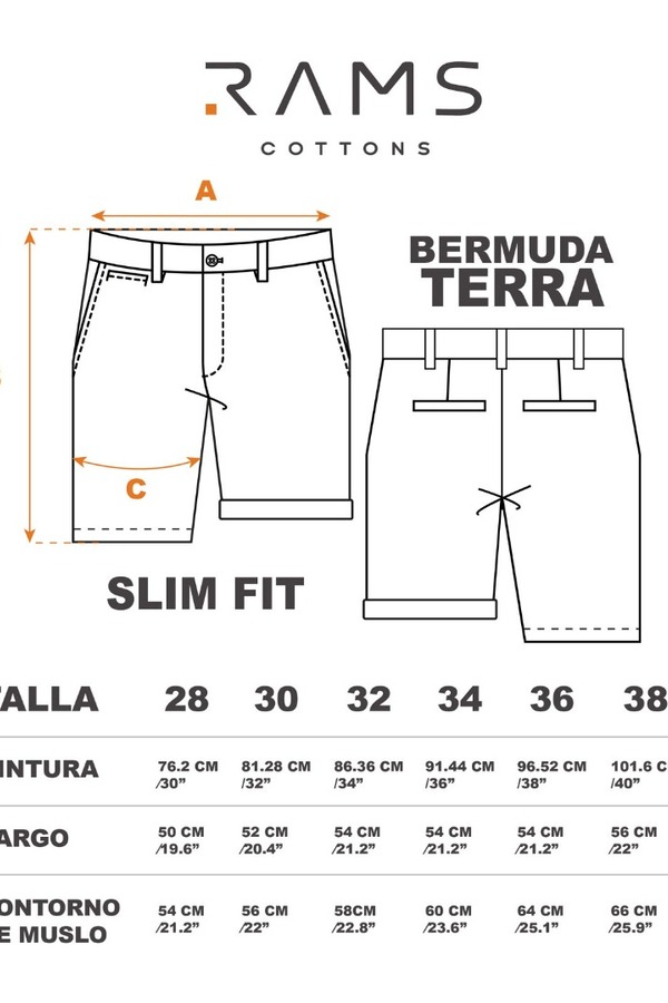 Bermuda De Vestir Color Blanco De Algodón Corte Slim Fit Para Hombre